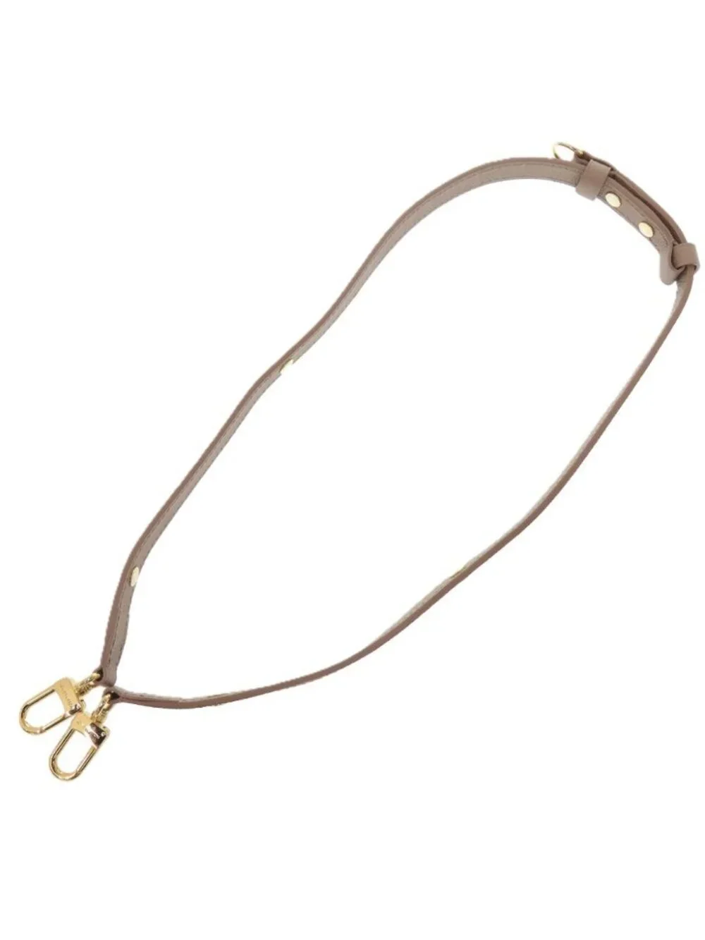 Louis Vuitton Shoulder Strap Leather Beige